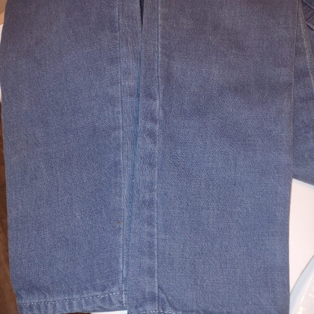 Stella McCartney RARE Smooth Finish Trim Pocket Straight Leg Business Jeans - Picture 14 of 16